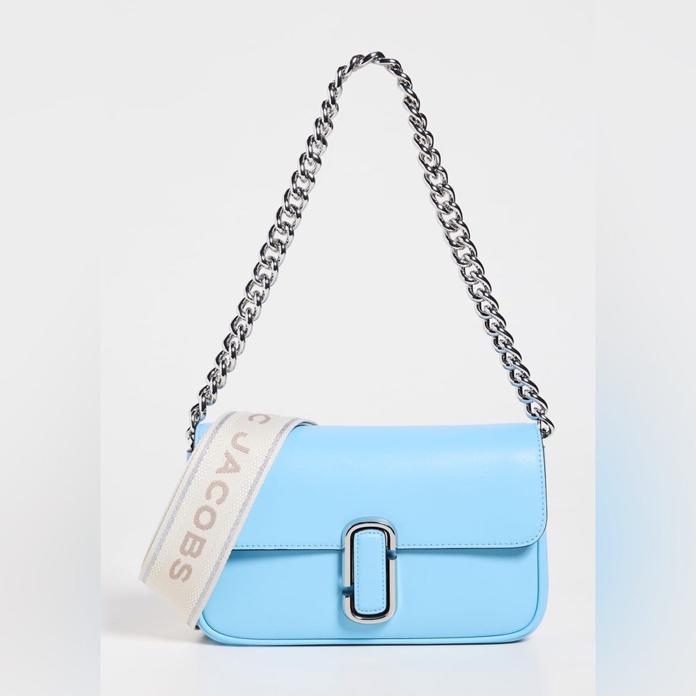 NWOT Marc Jacobs The J Flap Chain Accent Leather Handbag